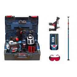 Laser liniowy Bosch GLL 3-80 C +LR7+BM1 +BT350+L-Boxx