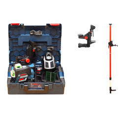 Laser liniowy Bosch GLL 3-80 CG +BM1+tyczka+L-Boxx